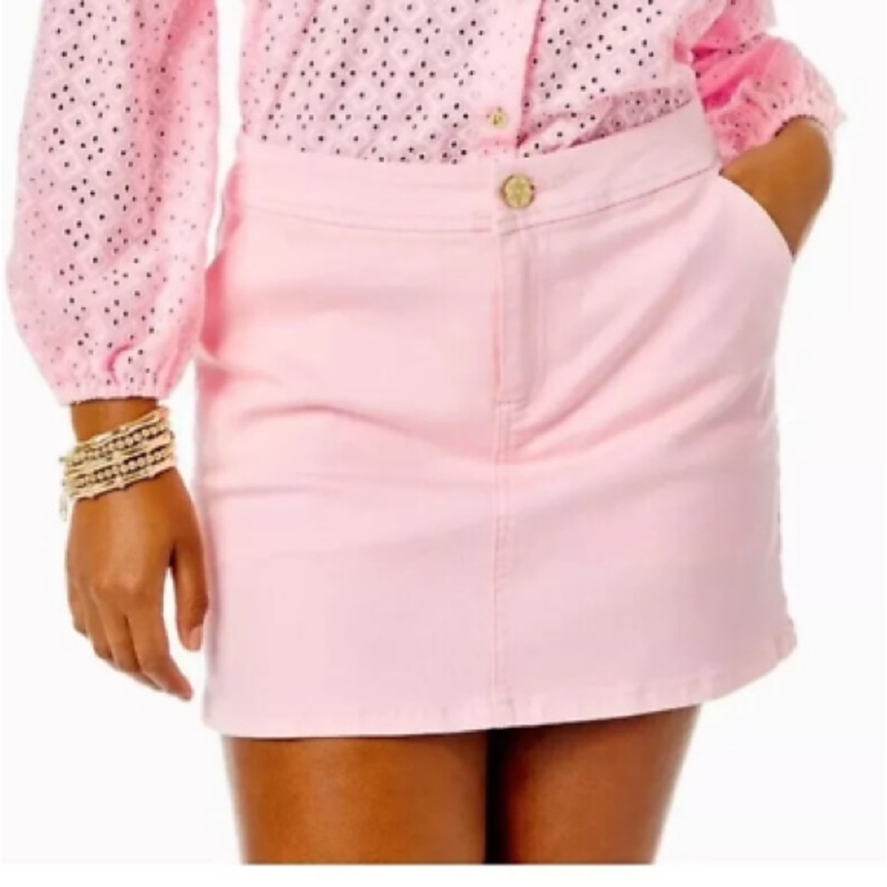 Lilly Pulitzer Colette Denim Skort NWT Size 4